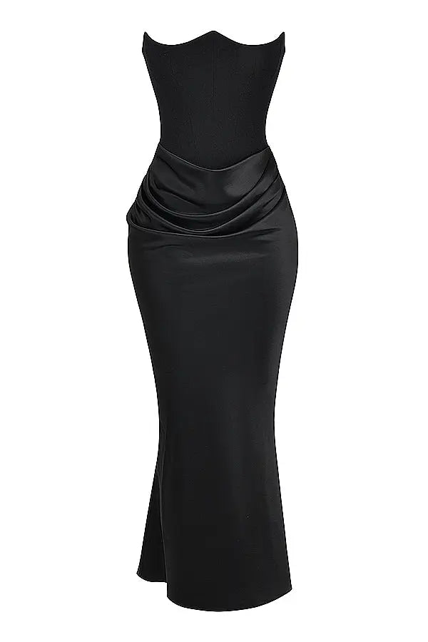 Elegant Strapless Corset Dress for Women Wilson Fashion