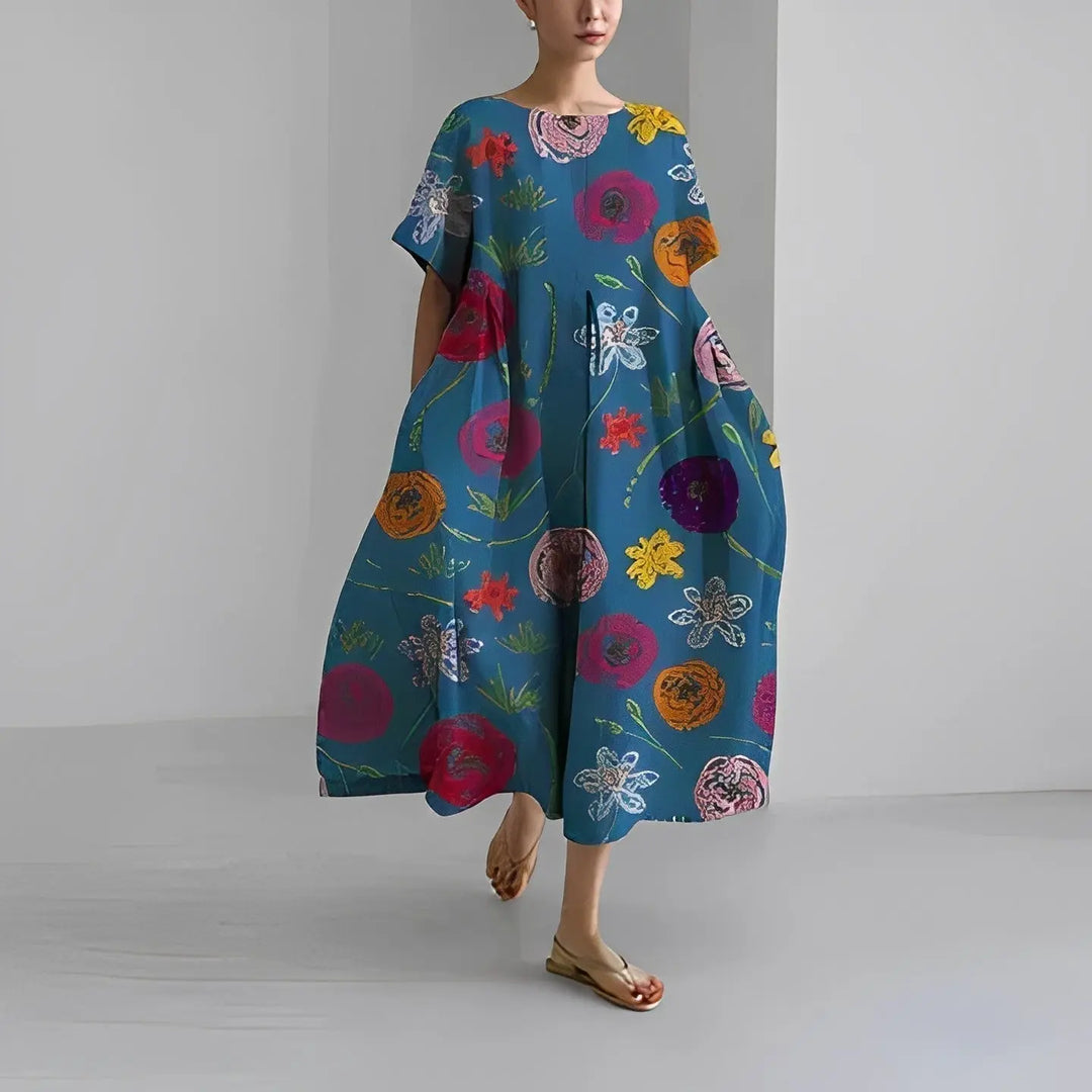 Printed Oversized Dress for Women Wilson Fashion