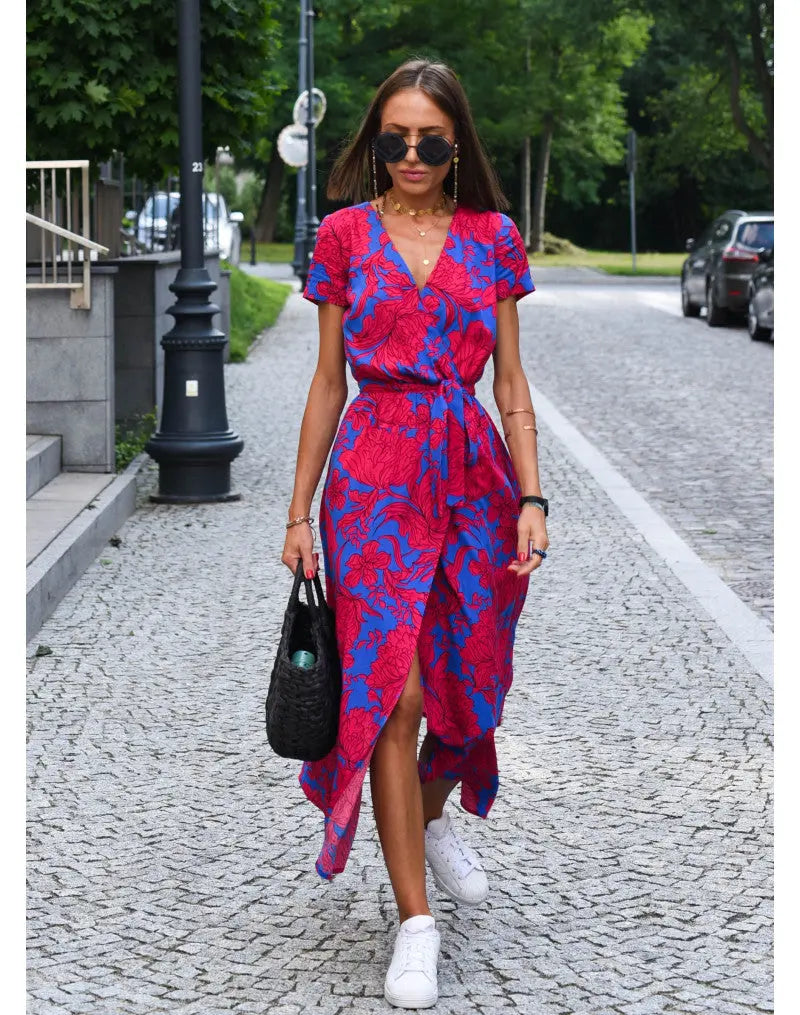 Women's Floral Long Dress Wilson Fashion