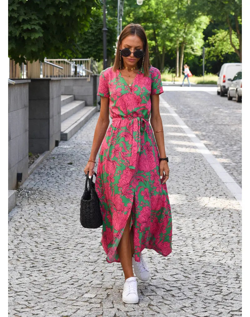 Women's Floral Long Dress Wilson Fashion