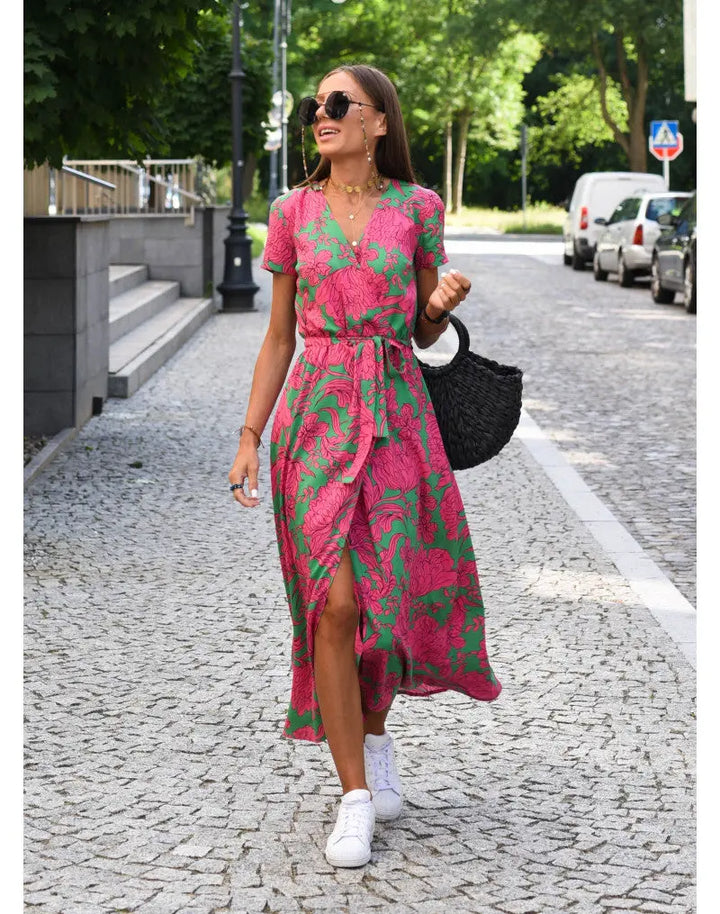 Women's Floral Long Dress Wilson Fashion