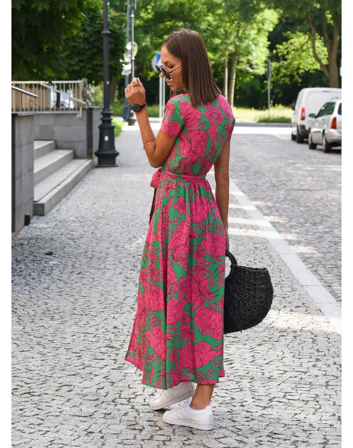 Women's Floral Long Dress Wilson Fashion