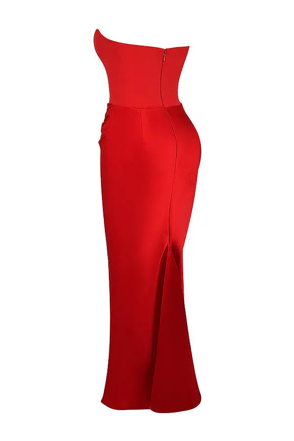 Strapless Corset Maxi Dress for Women Wilson Fashion