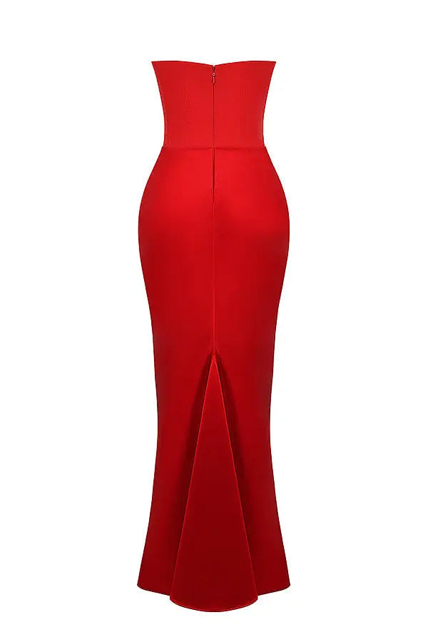 Strapless Corset Maxi Dress for Women Wilson Fashion