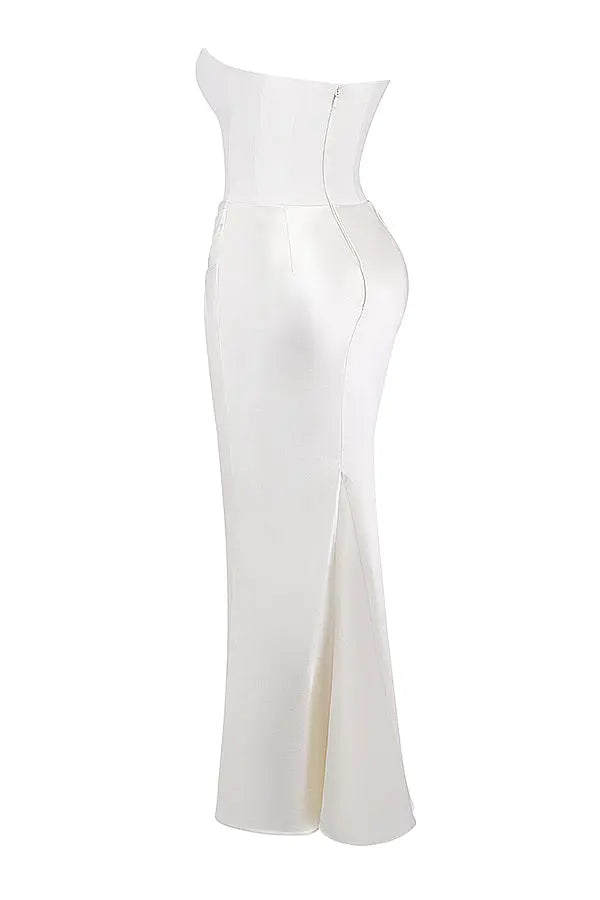 Strapless Corset Maxi Dress for Women Wilson Fashion